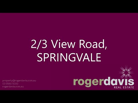 2/3 View Road, Springvale, VIC 3171, 1房, 1浴, Unit