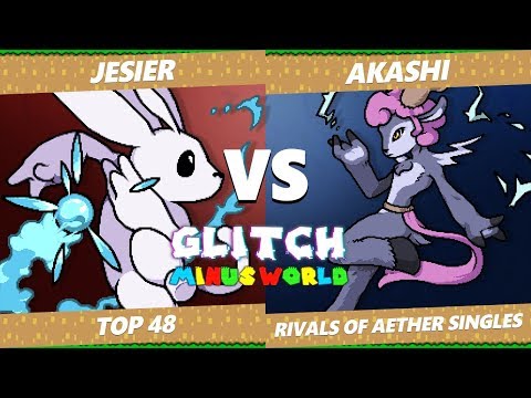 Glitch 7 RoA - Jesier (Ori) Vs. Akashi (Absa) Rivals of Aether Top 48