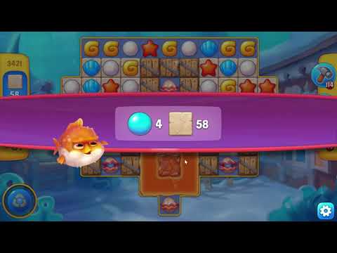 Fishdom 3421 Hard Level - NO BooSTERS