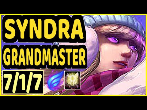 XAKY (SYNDRA) - QUADRAKILL 7/1/7 KDA MID GAMEPLAY - EUW Ranked GRANDMASTER