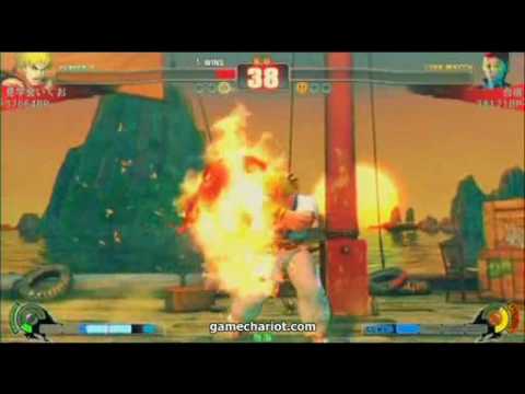 SF4 112808 - Kengakukai Ikuo(Ken) vs. Gasshuku(Viper)