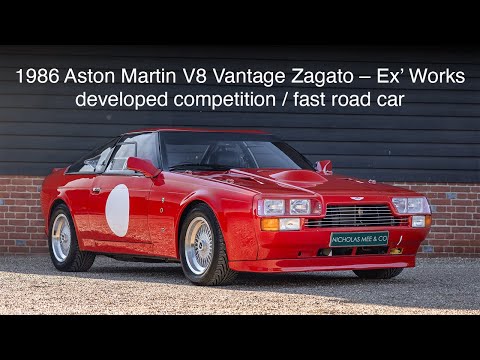 1986 Aston Martin V8 Vantage Zagato – Ex’ Works competition / fast road car - Nicholas Mee & Company