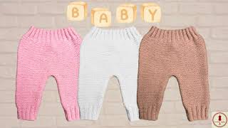 👶🏻RAPIDE ET TOUT NIVEAU ! PANTALON BEBE TRICOT 3/6 MOIS #tricot #knitting #baby