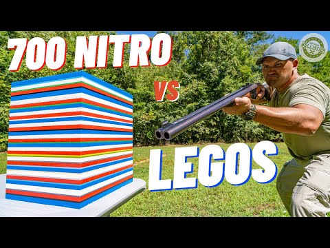 700 NITRO vs LEGOS !!! (World’s Biggest Elephant Gun)