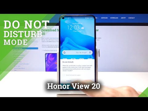How to Enable Do Not Disturb Mode in Honor View 20 - Silent Mode