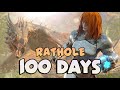 ARK 100 Days Solo From Scratch In A Rathole