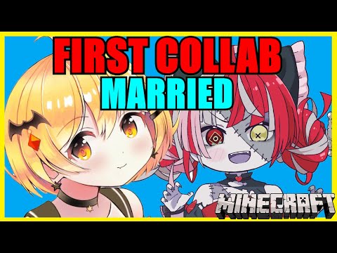 【Hololive】Mel & Ollie: Married During First Collaboration【Minecraft】【Eng Sub】