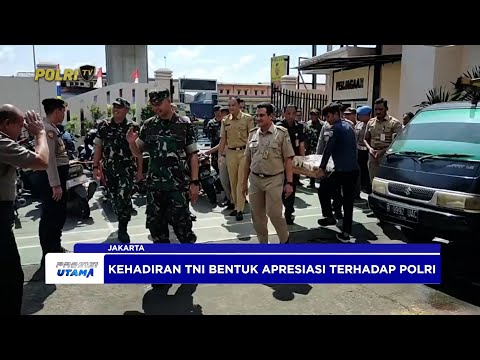 UNSUR TIGA PILAR BERI KEJUTAN KE POLSEK CAKUNG MERIAHKAN HARI BHAYANGKARA KE-79