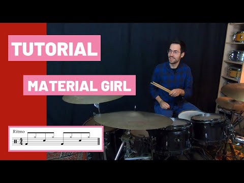 Cómo tocar MATERIAL GIRL en BATERÍA – Madonna (TUTORIAL Español)