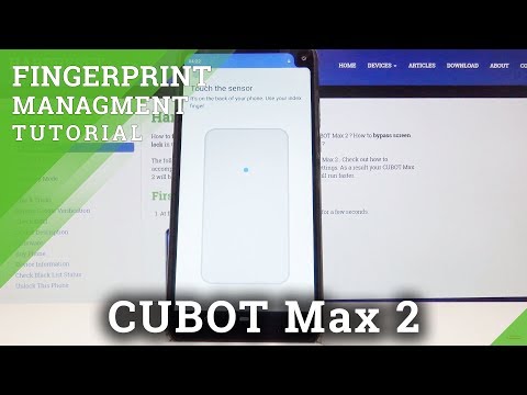 How to Add Fingerprint in CUBOT Max 2 - Set Up Screen Lock