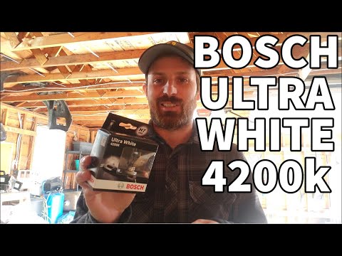 BOSCH ULTRA WHITE 4200K HALOGEN BULB (REVIEW + LUX TEST)