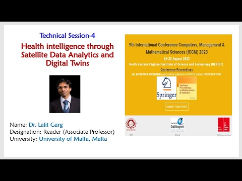 Day 2 | Keynote - 2: Dr.Lalit Garg , University of Malta, Malta @9th ICCM 2023