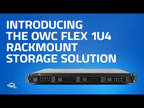Introducing the OWC Flex 1U4 Rackmount Storage Solution