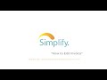 Simplify Admin Web Dashboard Invoice Edit Delete Update Amount Collected