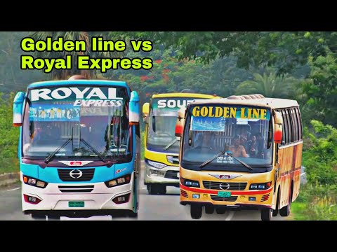 রয়েল যখন সাইড দিতে নারাজ | Golden line vs Royal Express thrilling bus race | Highway Emotions|