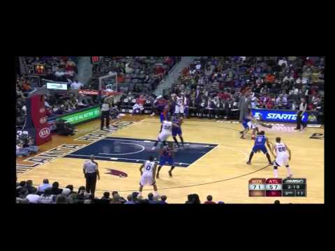 Mike Scott knocks down a three after great ball movement