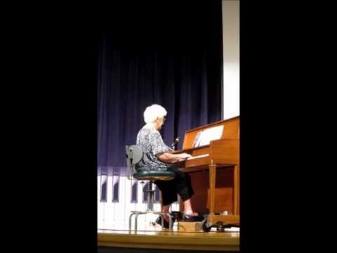Rosa Nell Speer Powell on the Piano at her 90th Birthday Party