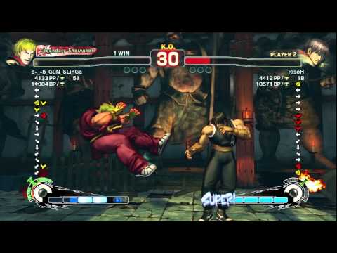 d-_-b_GuN_SLinGa [Ken] vs. RisoH [Guy] | 1 of 2 | SSF4 Arcade Edition
