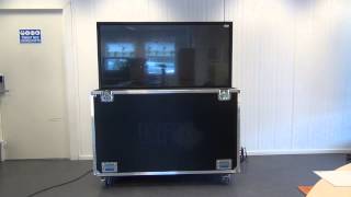 preview picture of video 'Capro presenterer Flightcase for TV skjerm med elektrisk heis og fjernkontroll'