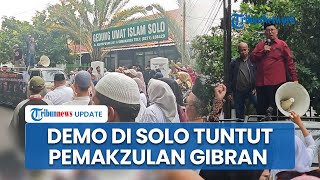 Aksi Tuntutan di Solo: Massa Demo Minta Pemakzulan Gibran dan Adili Jokowi