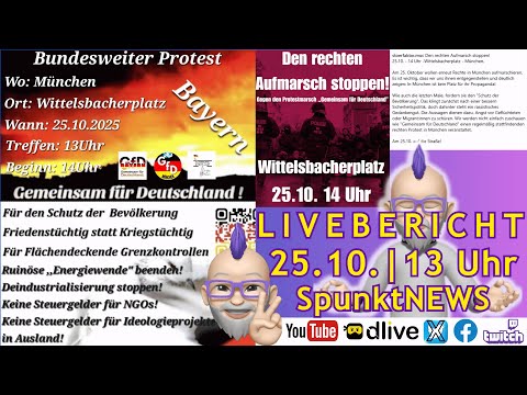 💥📢Livebericht - GfD Demo UND linksextreme Gegendemo, übrigens BEIDE am Wittelsbacherplatz💥