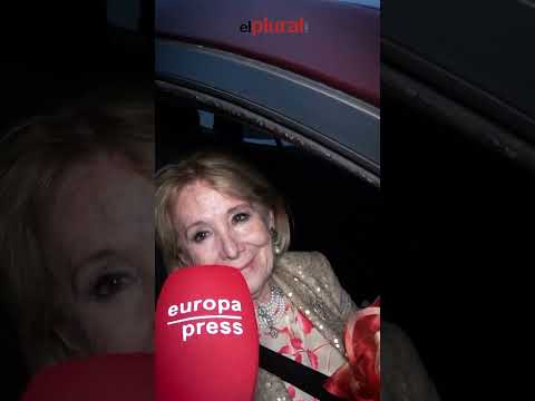 El marido de Esperanza Aguirre, conduciendo, tras la boda de Almeida: \