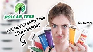 MAKING ART with $1 DOLLAR STORE ART SUPPLIES