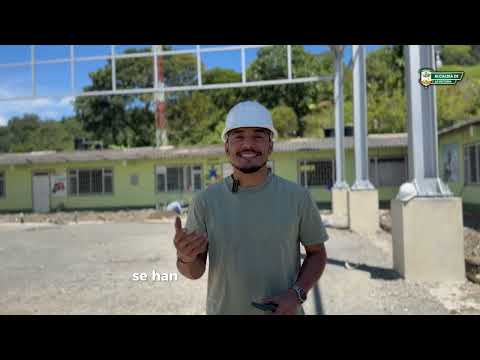 Avance de construcción de cubierta IEALP, La Victoria Boyacá.