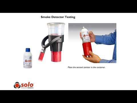 Semi-automatic solo 330 aerosol dispenser, smoke detector te...