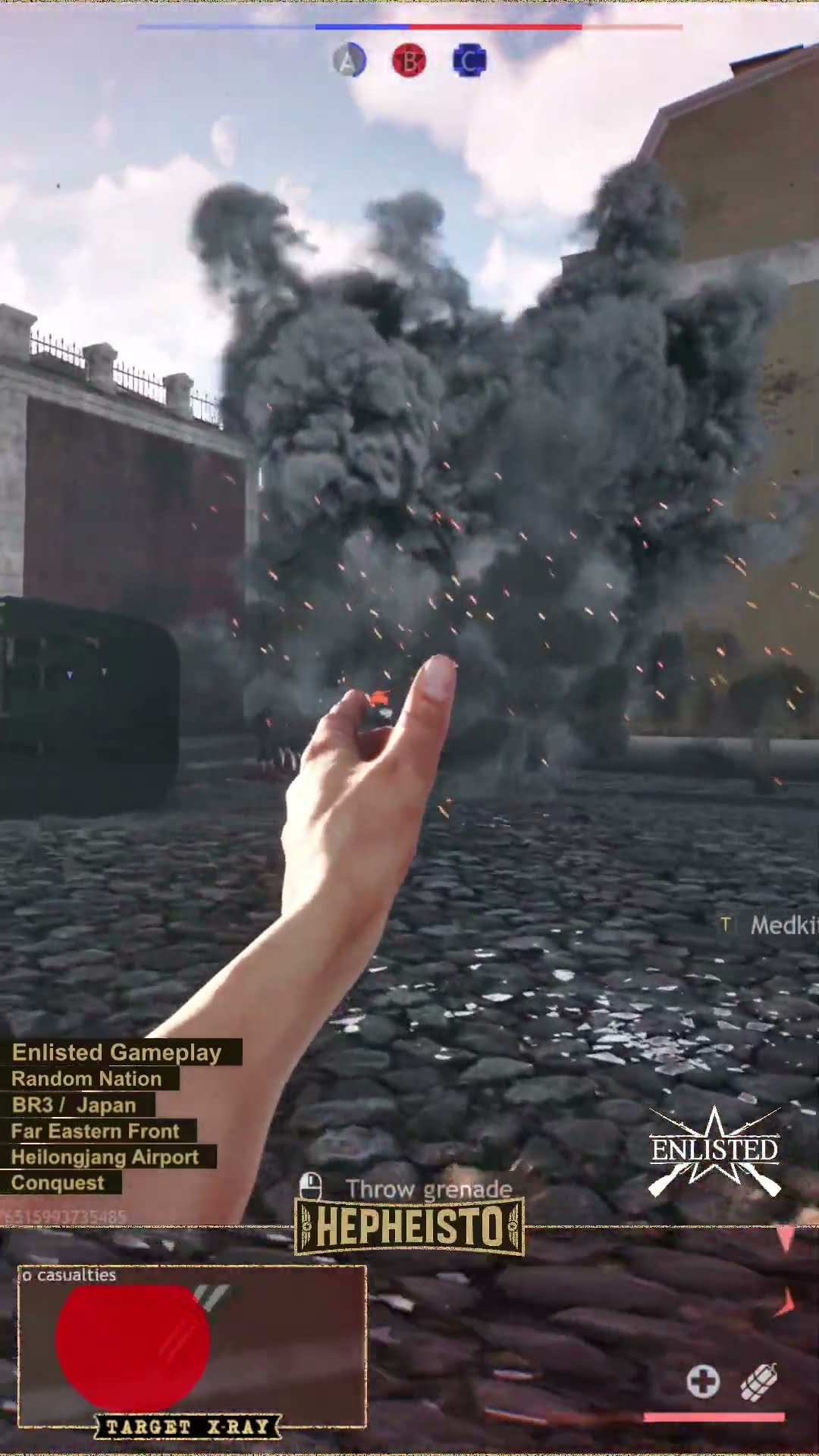 Rifleman eliminates Tank T-50 with Explosion Pack