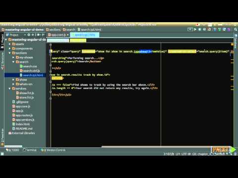 Mastering AngularJS UI Development Adding Suggested Search | packtpub com