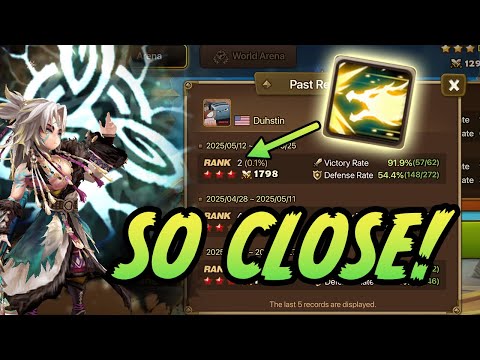 Rank 2 Arena Rush!  Summoners War