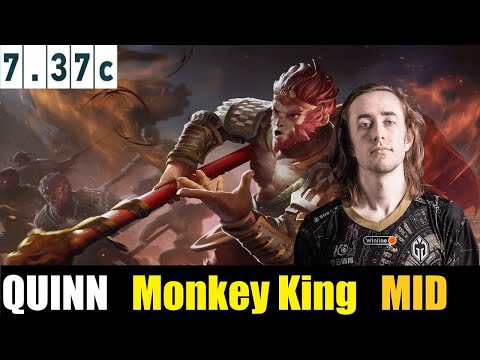 🤯 QUINN [Monkey King MID 7.37C - DOTA 2 HIGHEST MMR MATCH#dota2  #dota2gameplay  #quinn