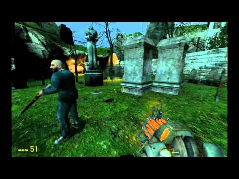 Let's Play Half Life 2 - Part 16 - Graveyard Fun