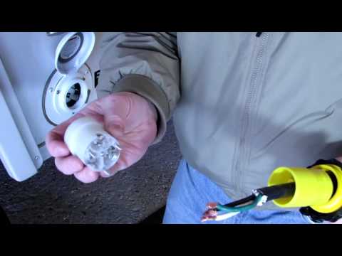 Better Aliner (Pop-up)Shore Power Connection - 30amp marine plug