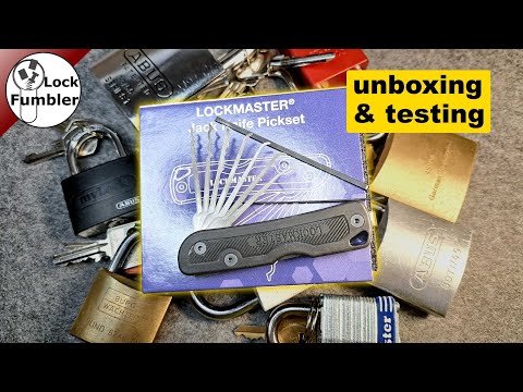 [202] Unboxing and first impressions on the "Jack-Knife Pickset" from Lockmaster