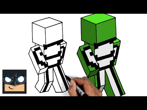 How To Draw DreamWasTaken | Dream SMP || Minecraft Skin Tutorial