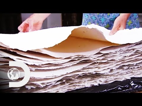 手工紙的製作方法 (HANDMADE PAPER | How It's Made)