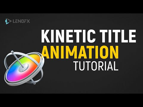 How to Create Kinetic Title Template in Motion 5 Tutorial