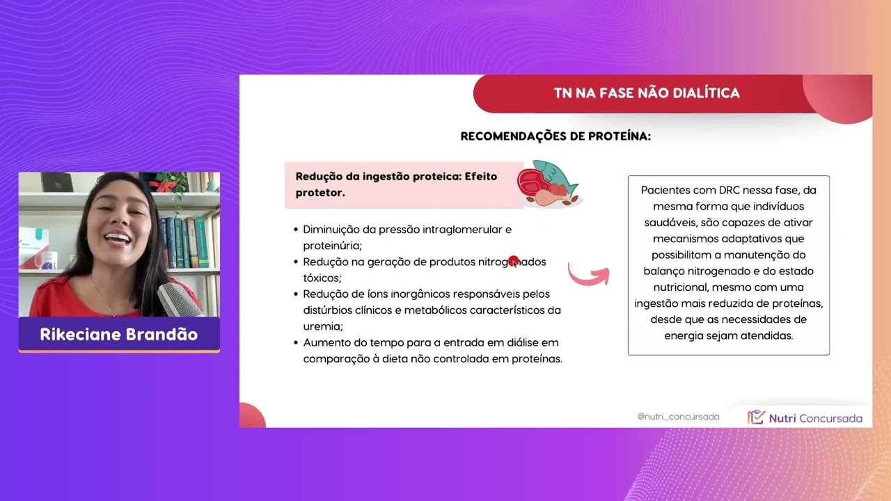 AULA NUTRIÇÃO CLÍNICA: Doenças renais parte 2 | NUTRIÇÃO