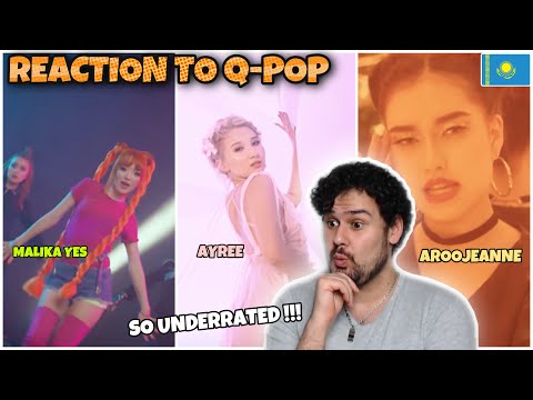 Reaction to Q-POP Songs: Malika Yes - Қиындау жауап табу // Ayree - Ойладың ба //Aroojeanne - Súi-em