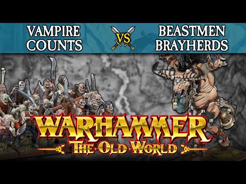 Vampire Counts vs Beastmen Brayherds | Warhammer: The Old World (Live Battle Report)