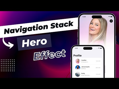 SwiftUI NavigationStack Hero Animation Effect - Custom Matched Geometry Effect - iOS 17 - Xcode 15 thumbnail