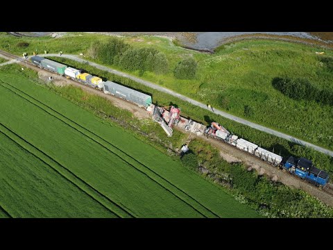 Train Derailment Trondheim Ranheim July 2022