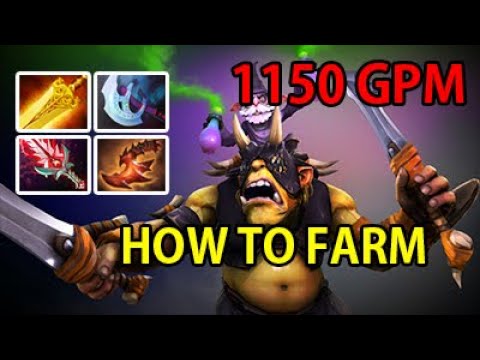 HOW TO FARM with Alchemist 1150 GPM Mid Radiance Bloodthorn 7.31d Dota 2