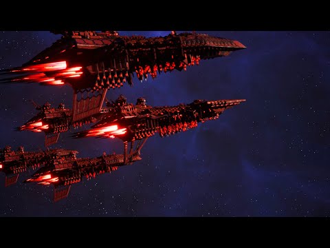 Chaos vs Imperial Navy! - Massive Battle, Skirmish Gameplay, Battlefleet Gothic Armada 2