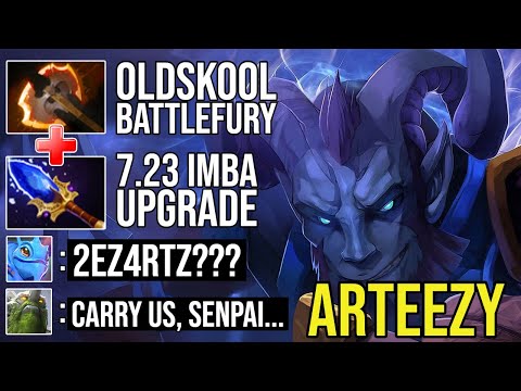 ARTEEZY Safelane Riki 8 Minutes Godlike. Classic Battlefury Build + Aganhims.