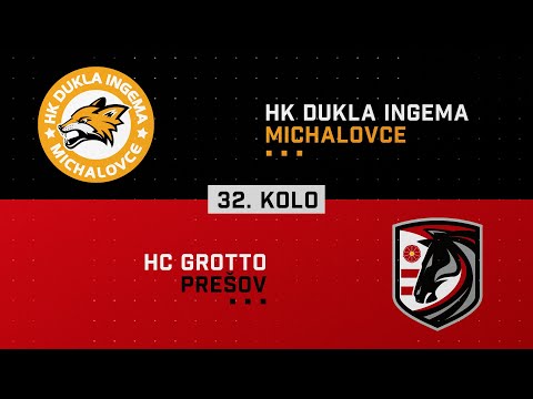 32.kolo HK Dukla INGEMA Michalovce - HC Grotto Prešov HIGHLIGHTS