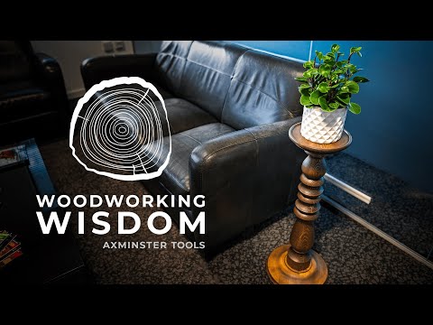 Turned Wooden Plant Stand - Woodworking Wisdom
