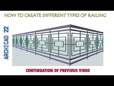 How to create different types of railing... #GRAPHISOFT  #archicad #railing